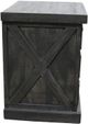 Million Dollar Rustic Gray Double X Nightstand-1