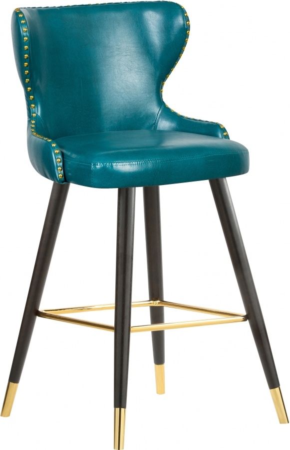 Meridian Furniture Hendrix Blue Faux Leather Counter Stool-0