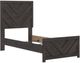 Signature Design by Ashley® Prendonea Charcoal Twin Panel Bed-3