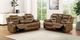 Furniture of America® Ezekius Brown Manual Reclining Sofa-1