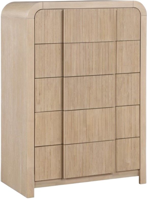 Meridian Furniture Fluted Natural Chest-0