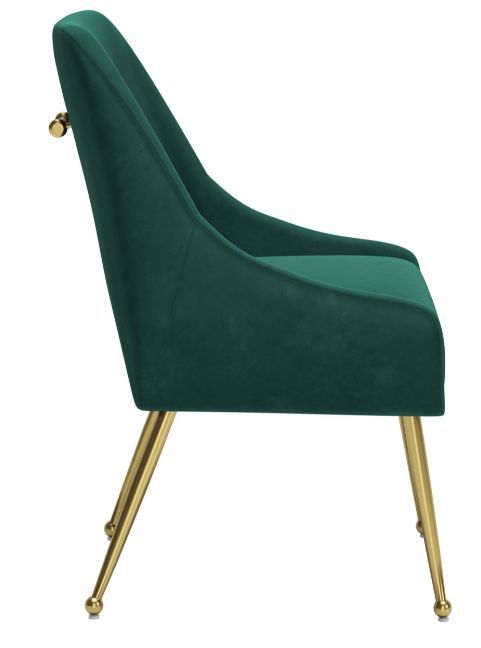 Zuo® Modern Maxine Gold/Green Dining Side Chair-1
