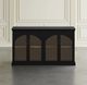 Jofran Inc. Archdale Black 4-Door Gothic Arch Accent Cabinet-2