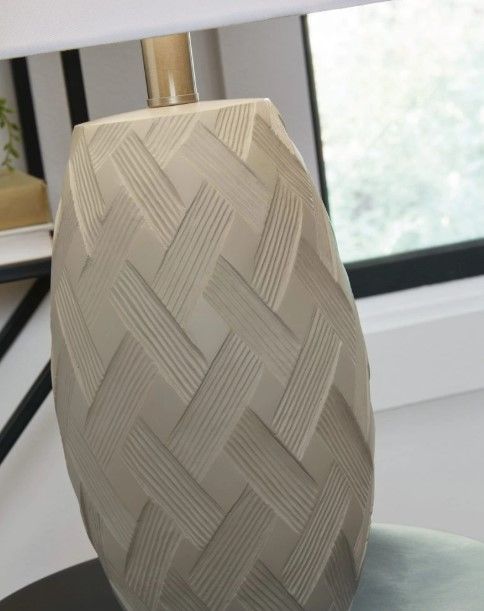Signature Design by Ashley® Tamner 2-Piece Taupe Table Lamps-2