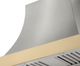 AGA Cascade 36" Stainless Steel Wall Mounted Range Hood  with Brushed Brass Trim-1