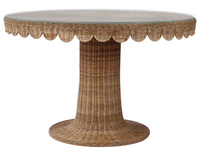 Bramble Customizable Scalloped Dining Table-0