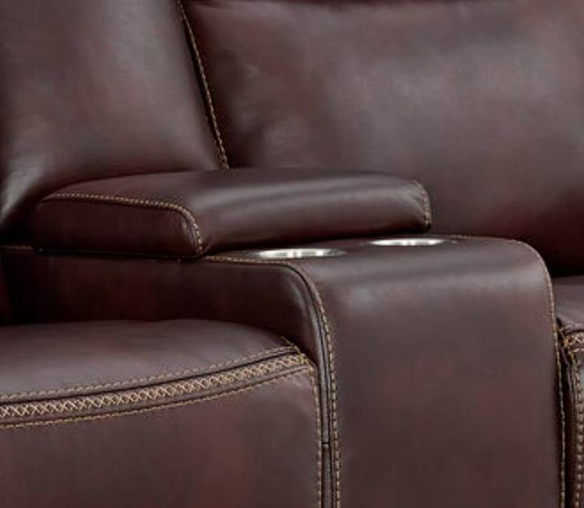 Elements International Panther Neono Brown Manual Reclining Loveseat-1