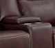 Elements International Panther Neono Brown Manual Reclining Loveseat-1