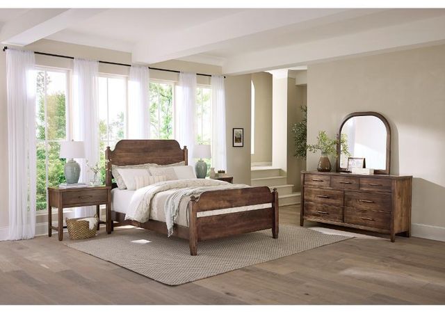 Vaughan Bassett Pure Maple Arch Mirror In Maple Syrup-3