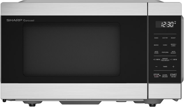 Sharp® 0.9 Cu. Ft. Stainless Steel Countertop Microwave