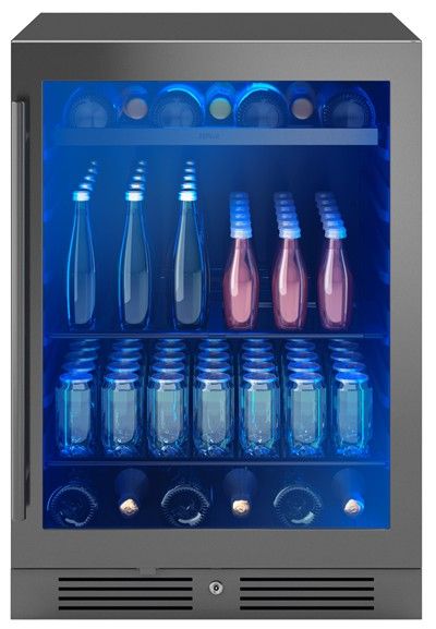 Zephyr Presrv™ 24" 5.6 Cu. Ft. Black Stainless Steel Beverage Center-2