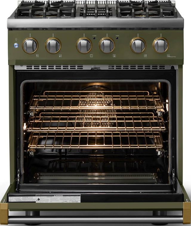 Viking® 5 Series 30" Martini Pro Style Dual Fuel (LP) Range with Polished Chrome Trim-1