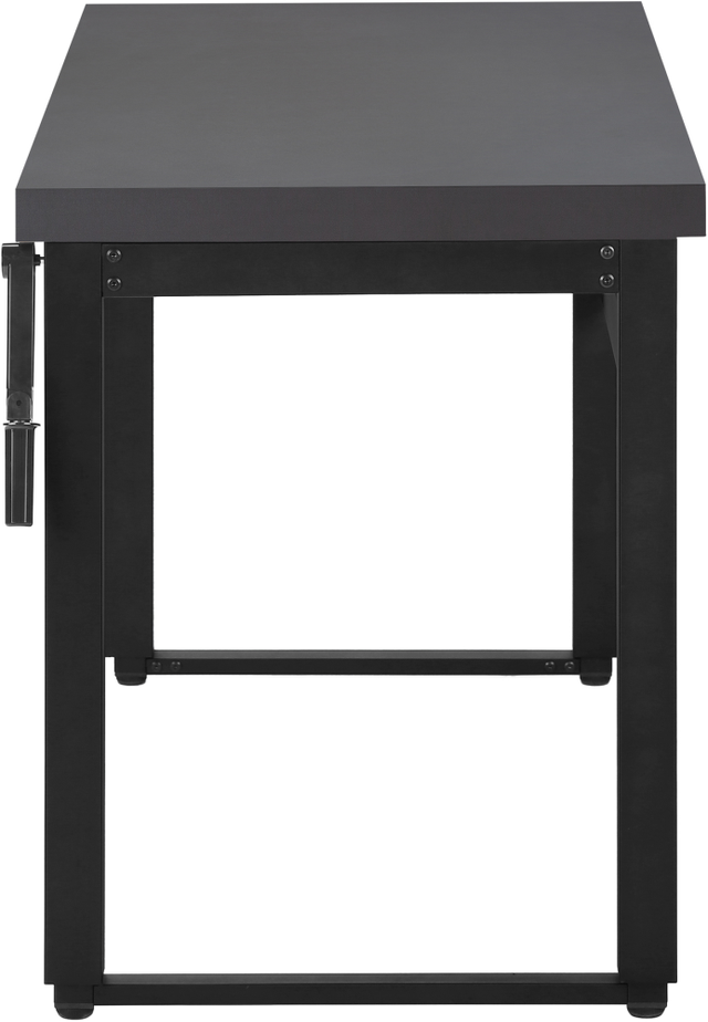 Monarch Specialties Inc. Black/Modern Grey Adjustable Computer Desk-2