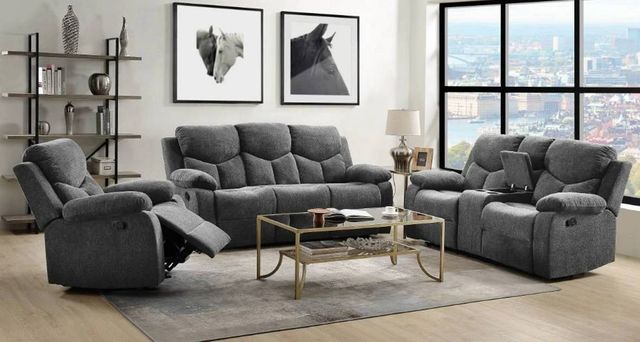 ACME Furniture Kalen Gray Manual Reclining Sofa-1