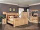 A-America® Amish Highlands Natural Eastern King Arch Storage Panel Bed-1