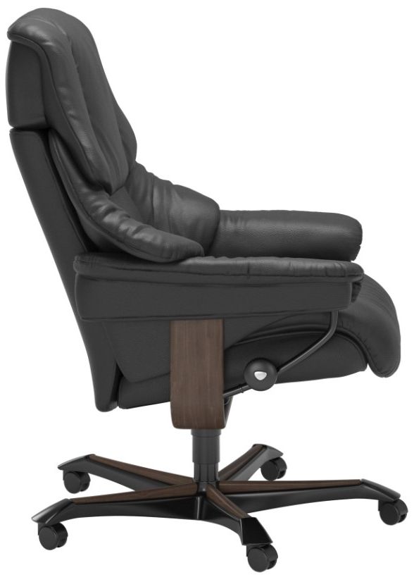 Stressless® by Ekornes® Customizable Reno Medium Home Office Chair-1
