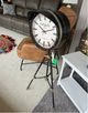 YHD Weathered Black Pendulum Tripod Clock-0