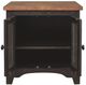 Signature Design by Ashley® Valebeck Light Brown End Table with Rustic Black Base-4