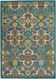 Nourison Home™ Allur Turquoise Ivory 5'x7' Area Rug-0