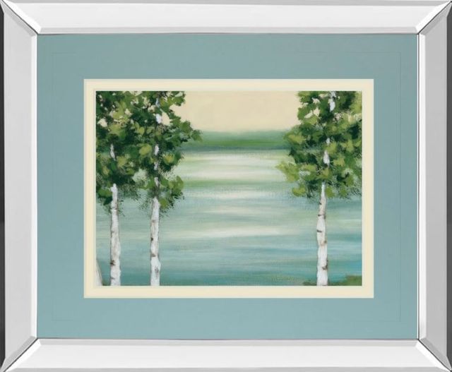 Classy Art Quiet Lake by Rita Vindeszia Mirror Framed Wall Art-0