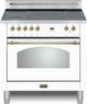 Lofra® Dolcevita 36" White Pro Style Induction Range-0
