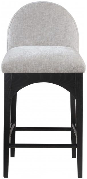 Meridian Furniture Waldorf Gray/Black Counter Stool-1
