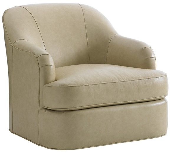 Lexington Home Customizable Laurel Canyon Alta Vista Leather Swivel Chair-0