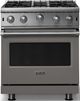 Viking® 5 Series 30" Damascus Gray Pro Style Natural Gas Range-0