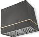 AGA Loge 36" Slate Wall Mounted Range Hood with Polished Brass Trim-0