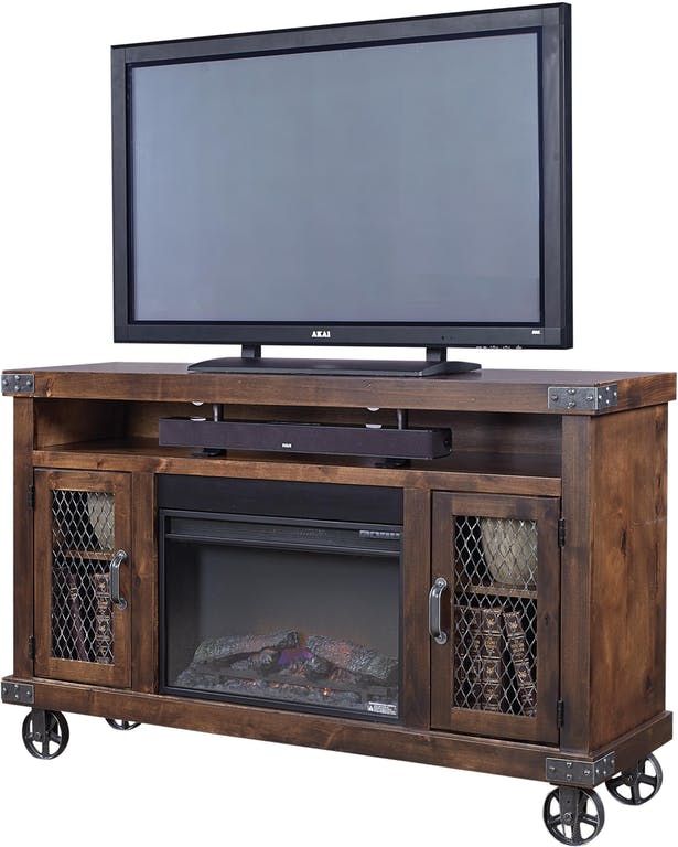 aspenhome® Industrial Tobacco 62" Fireplace Console-0