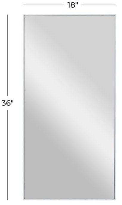 Deco Marche White 36" Wall Mirror-3