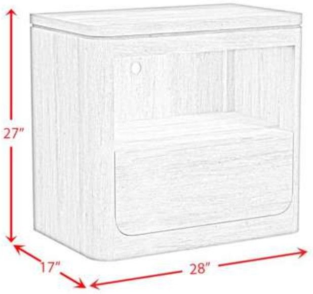 Elements International Rosalie Natural Nightstand-2