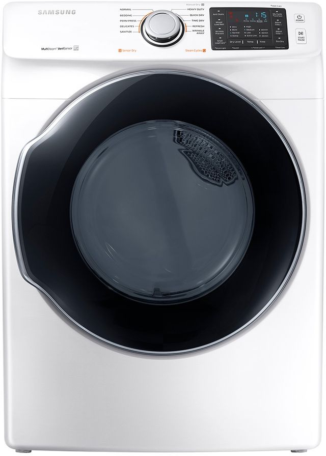 Samsung 7.4 Cu. Ft. White Front Load Gas Dryer-0