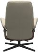 Stressless® by Ekornes® Customizable Consul Small Manual Recliner and Ottoman with Cross Base-3