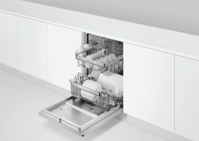 Drawer vs Traditional Dishwasher Guide Modern kitchen with a high-end drawer dishwasher