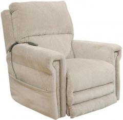 Catnapper® Warner Putty Power Headrest Lumbar Power Lay Flat Recliner
