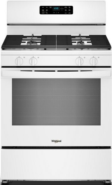 Whirlpool® 30” White Freestanding Gas Range with Crispy Mode and Dishwasher Safe Grates-0