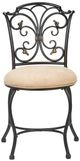 HH2 Home Sparta Beige/Black Gold Vanity Stool-0