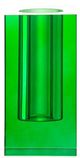 A & B Home Green Rectangular Glass Vase-0