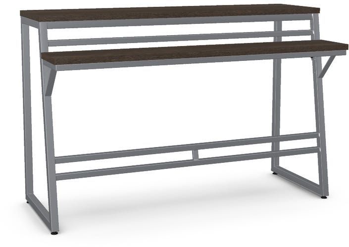 Amisco Customizable Crawford Birch Veneer Console Table with Metal Frame 