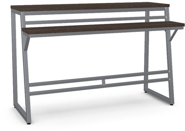 Amisco Customizable Crawford Birch Veneer Console Table with Metal Frame -0