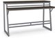 Amisco Customizable Crawford Birch Veneer Console Table with Metal Frame -0
