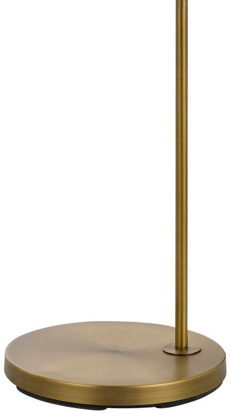 Cal® Lighting & Accessories Covington Antique Brass/Light Gray Floor Lamp-2