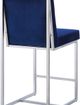 Mazin Furniture Amorra Chrome/Navy Counter-Height Chair-2