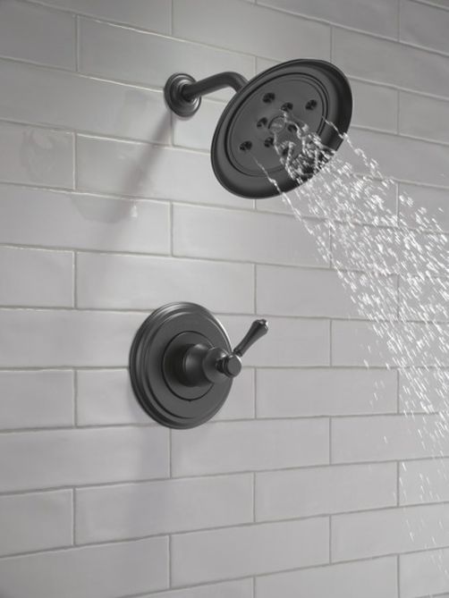 Delta Cassidy® 14 Series Matte Black Shower Trim-2