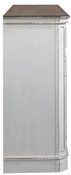 Liberty Furniture Magnolia Manor Antique White 68" Highboy TV Console-3