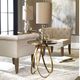 Uttermost® Montrez Mirror Top Accent Table with Gold Base-1