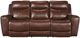 Signature Design by Ashley® Momentum Moves Mahogany Power Reclining Sofa with Adjustable Headrest-0