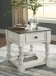 Signature Design by Ashley® Havalance Gray End Table with Distressed Vintage White Base-5