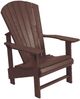 C.R. Plastic Generation Line Chocolate Upright Adirondack-0